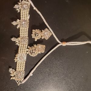 choker set with earrings